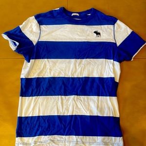 Blue/White Striped A&F Shirt